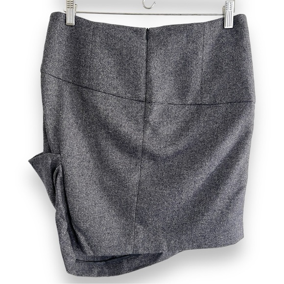 Brunello Cucinelli Cashmere Wool Pleated Asymmetrical Skirt Size 6 - Picture 5 of 9